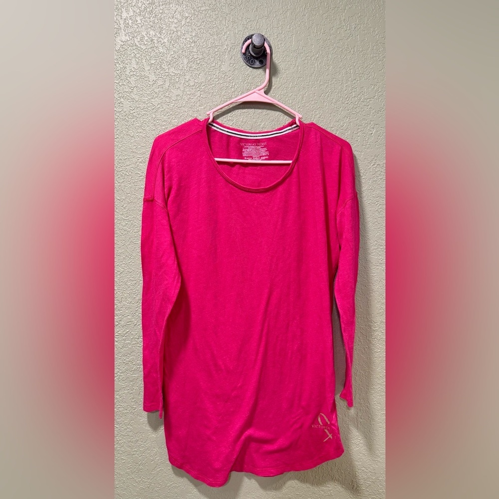 Victoria's Secret Fuchsia Long Sleeve Pajamas